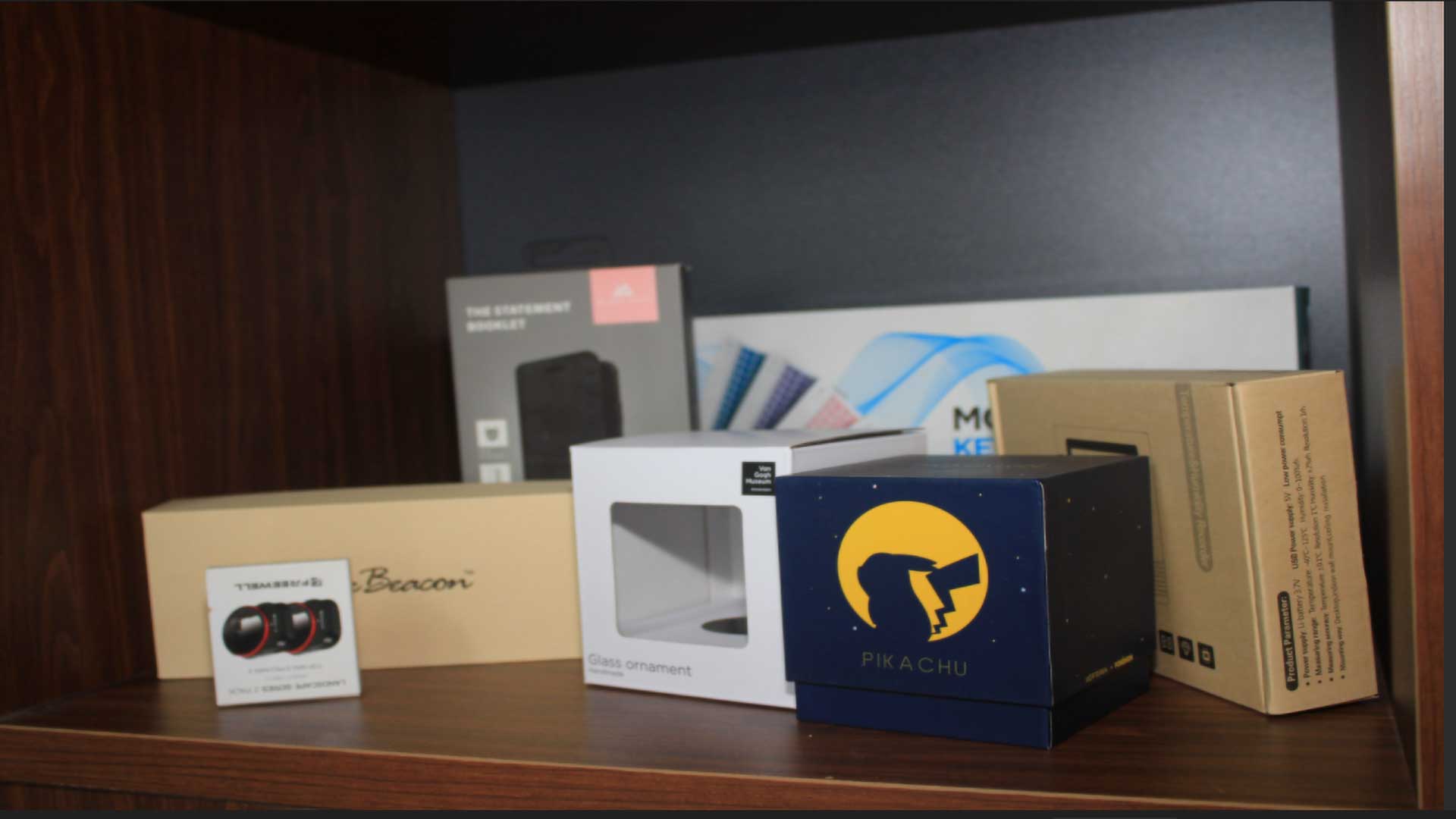 Custom paper packaging samples developed before mass production