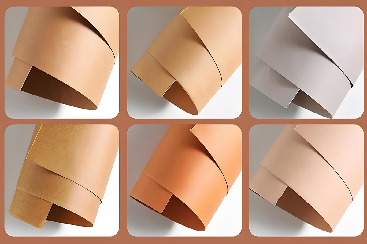 Various paper materials used for cosmetic packaging production